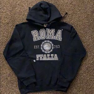 Navy sweatshirt from Rome Italy